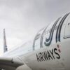 Side profile of Fiji Airways plane