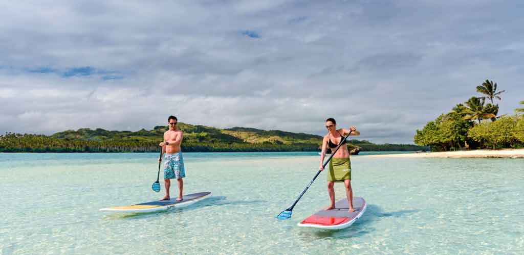 Stand-up Paddling at Jean-Michel Cosuteau Resort